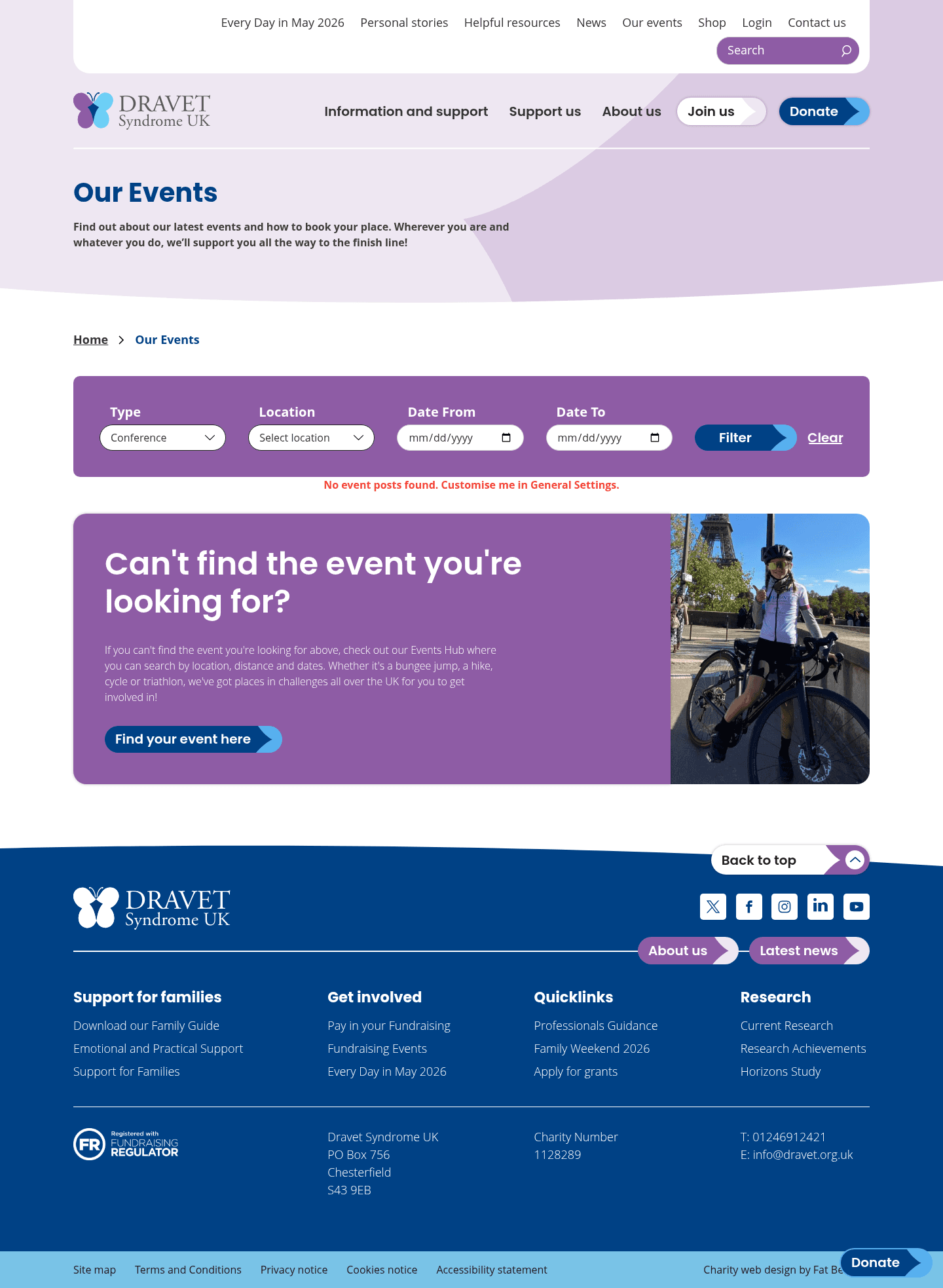 Dravet Syndrome UK landing page