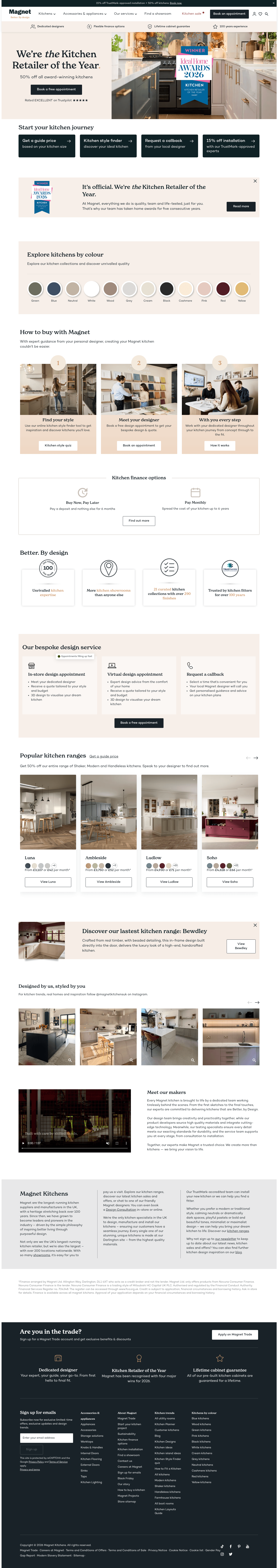 Magnet landing page