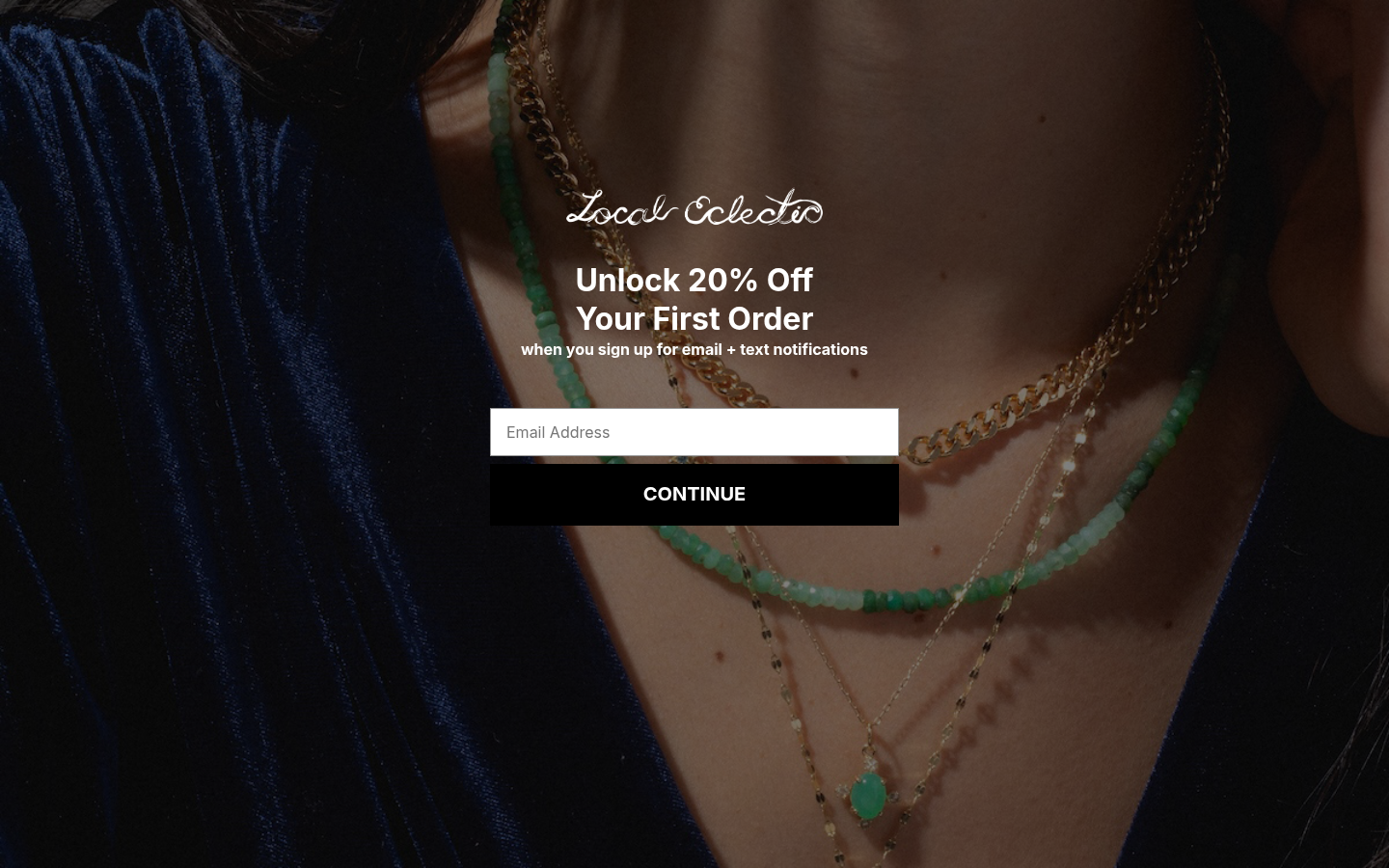 Local Eclectic landing page