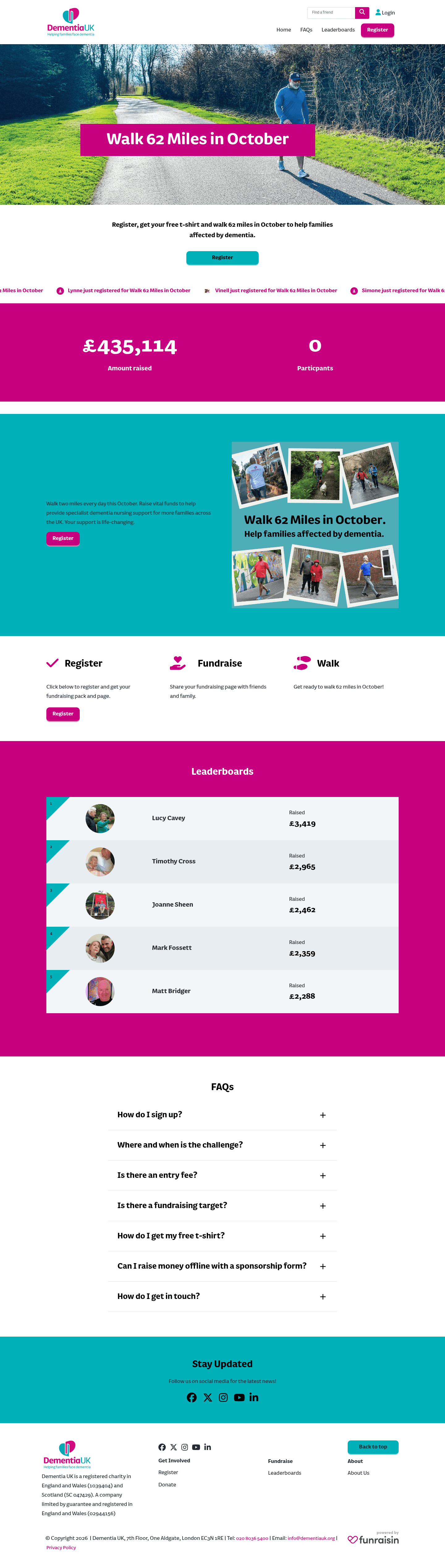Dementia UK landing page