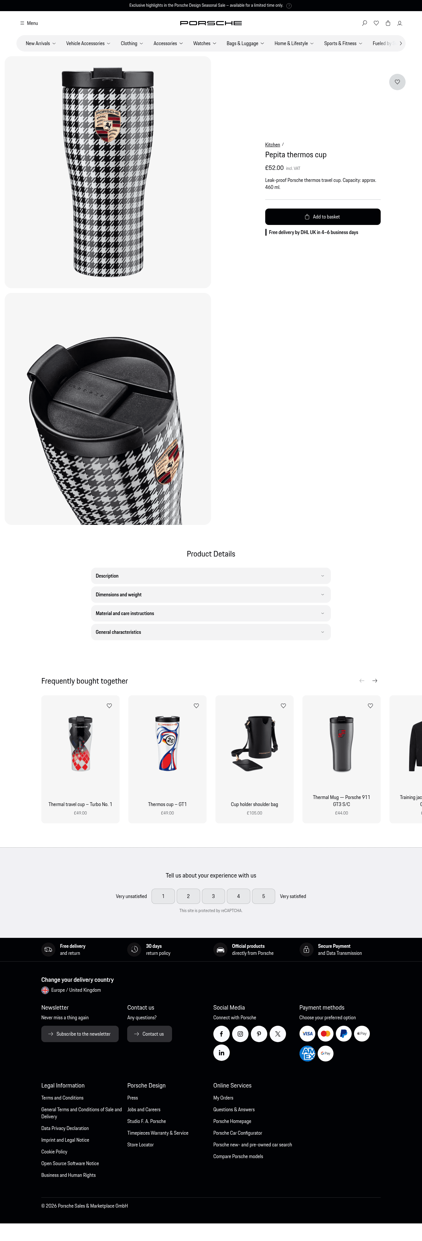 Porsche Financial Services, Inc. landing page