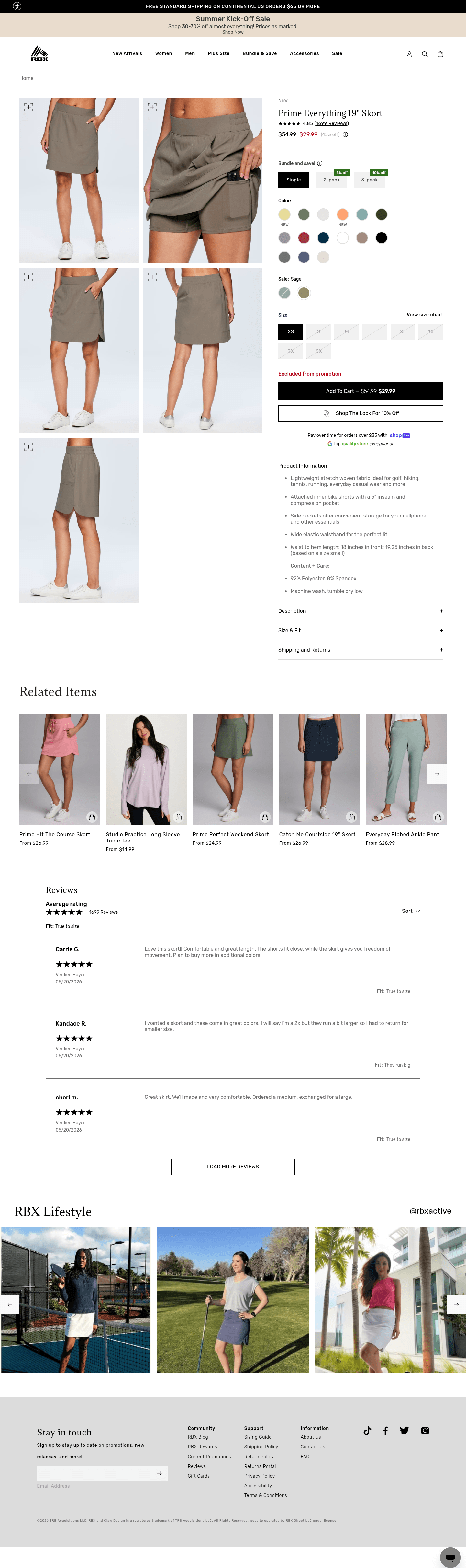 RBX Active landing page