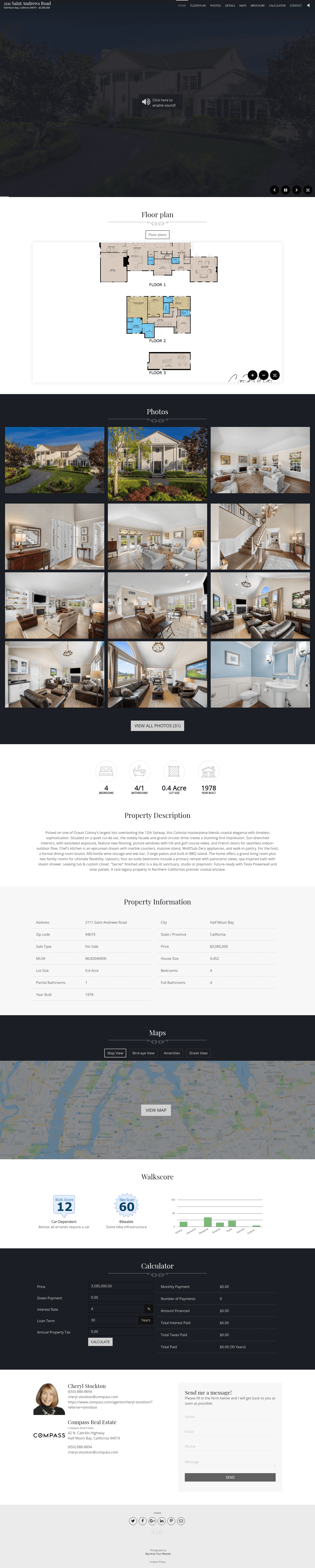 Compass Real Estate - Peninsula landing page