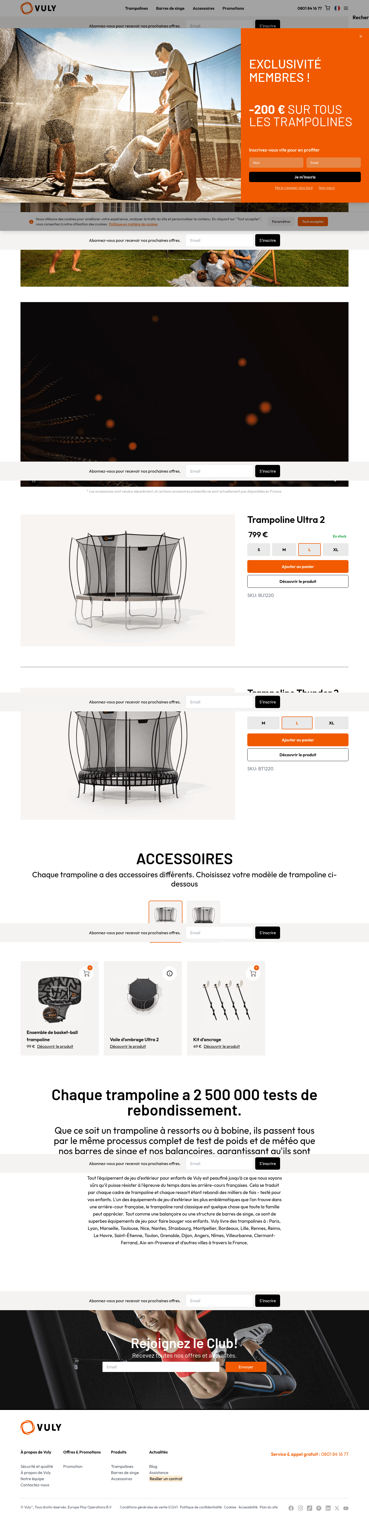 Vuly Play landing page
