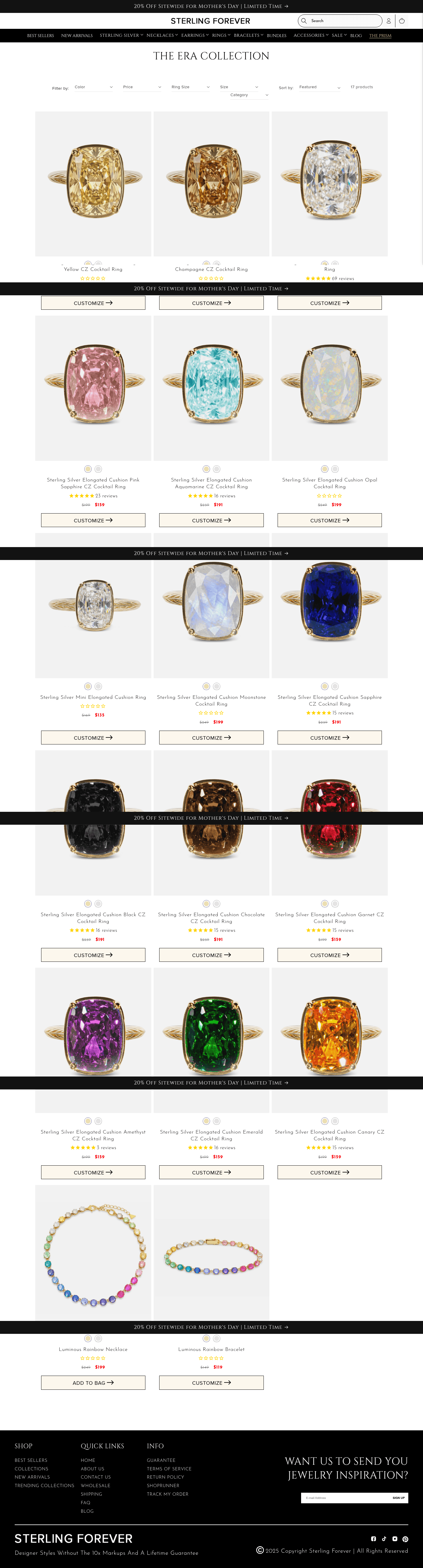 Sterling Forever landing page