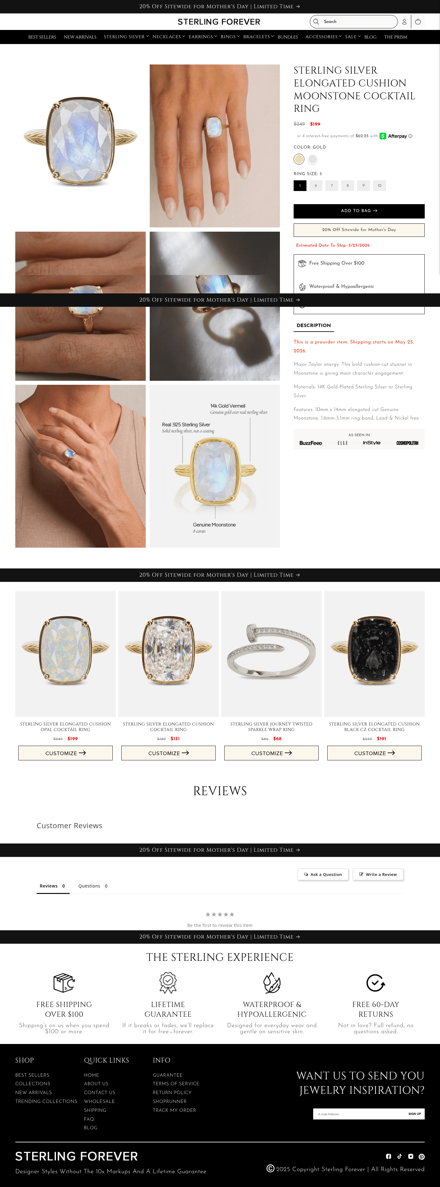 Sterling Forever landing page