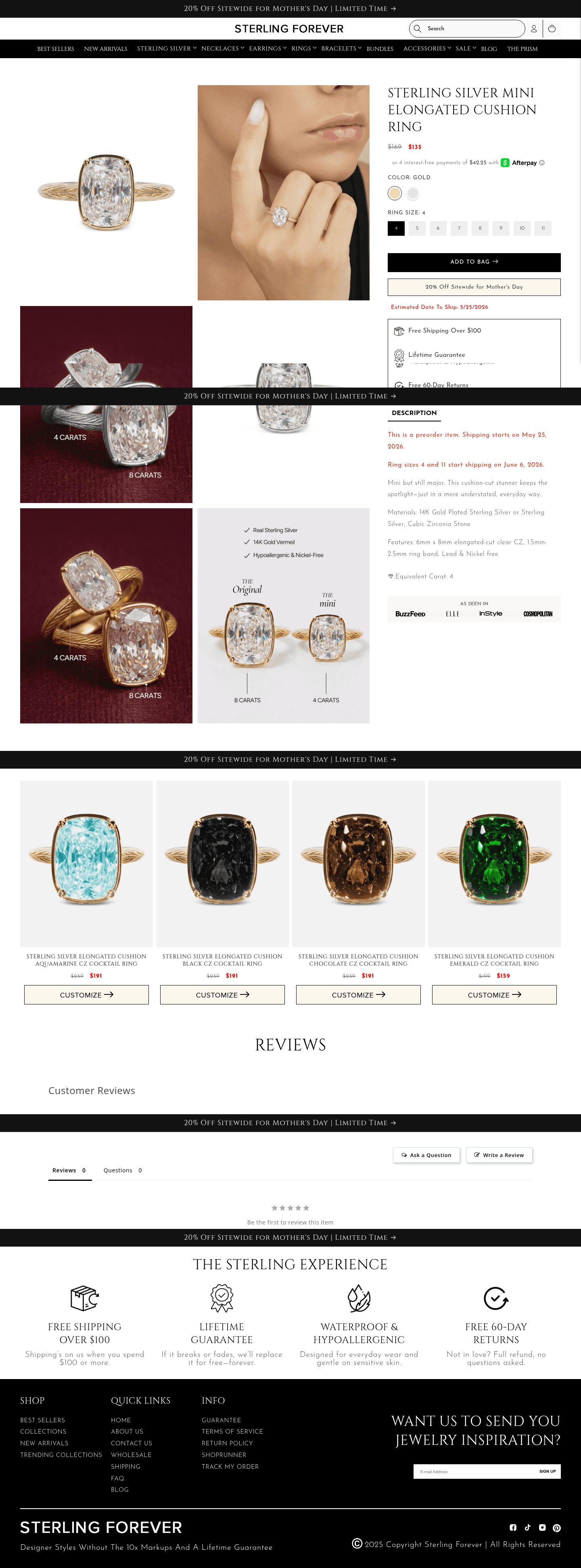 Sterling Forever landing page