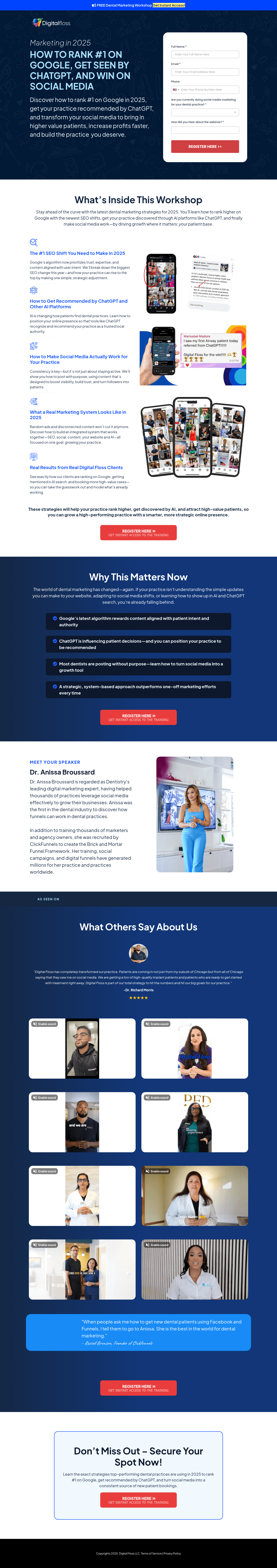 Digital Floss landing page