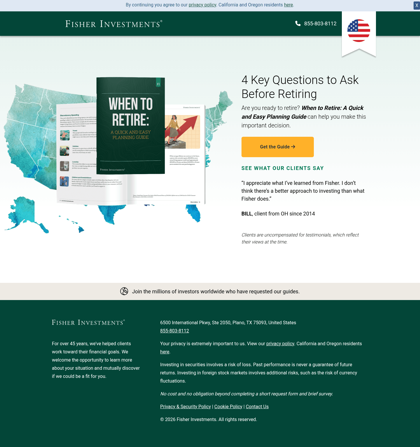 Fisher Investments UK landing page