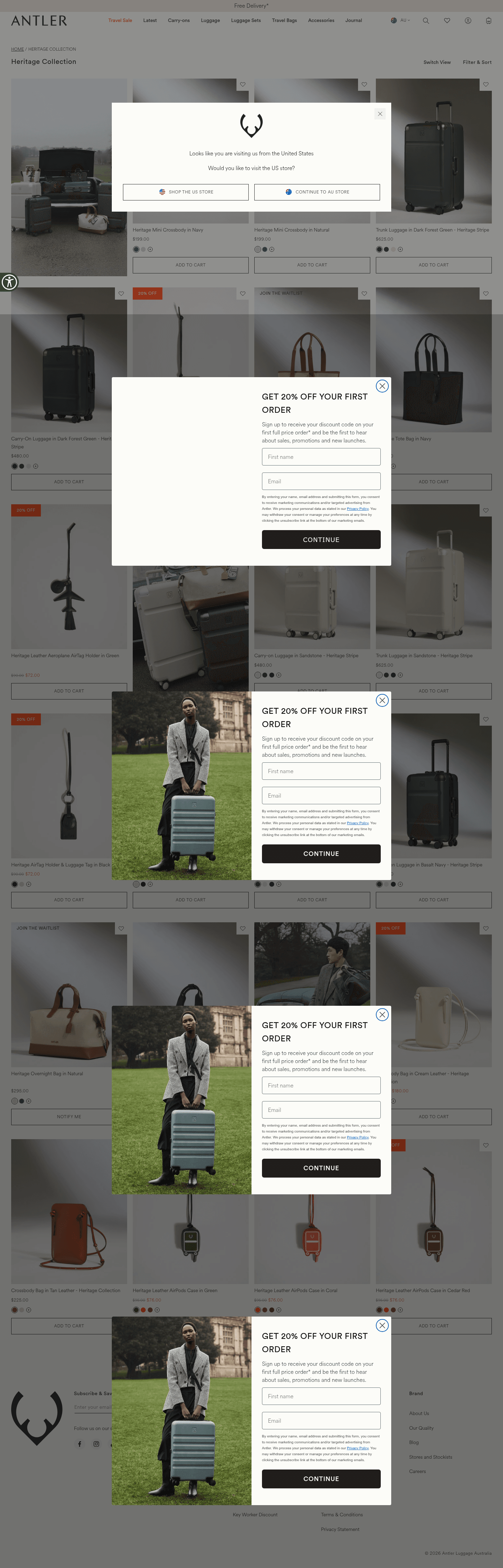 Antler landing page