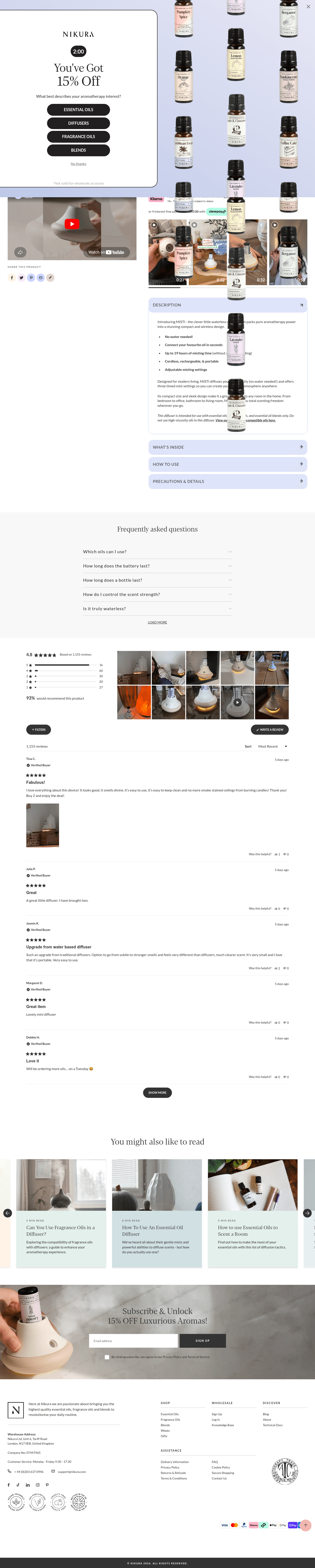 Nikura landing page