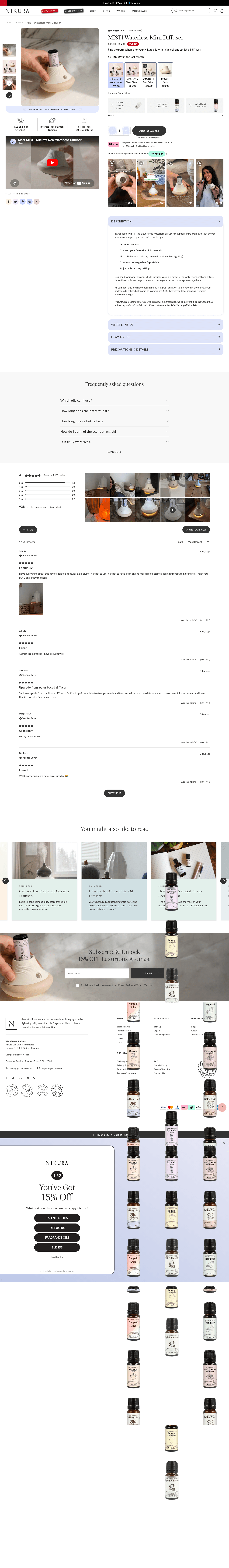 Nikura landing page