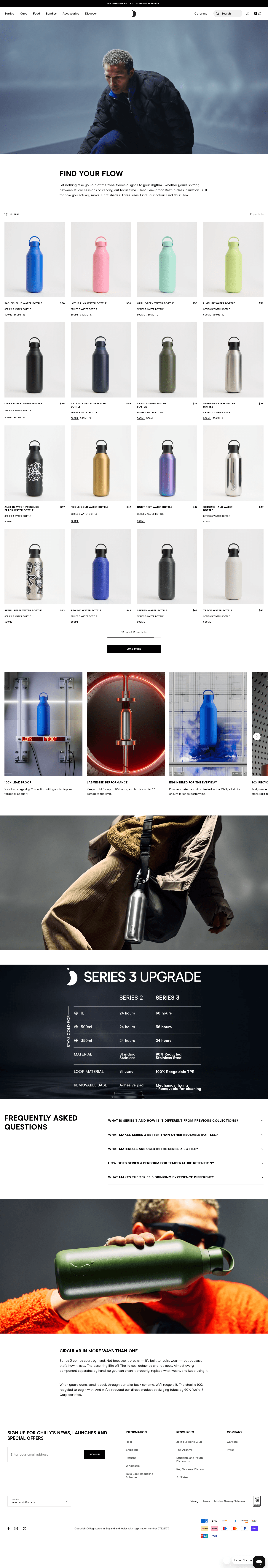 Chilly's landing page