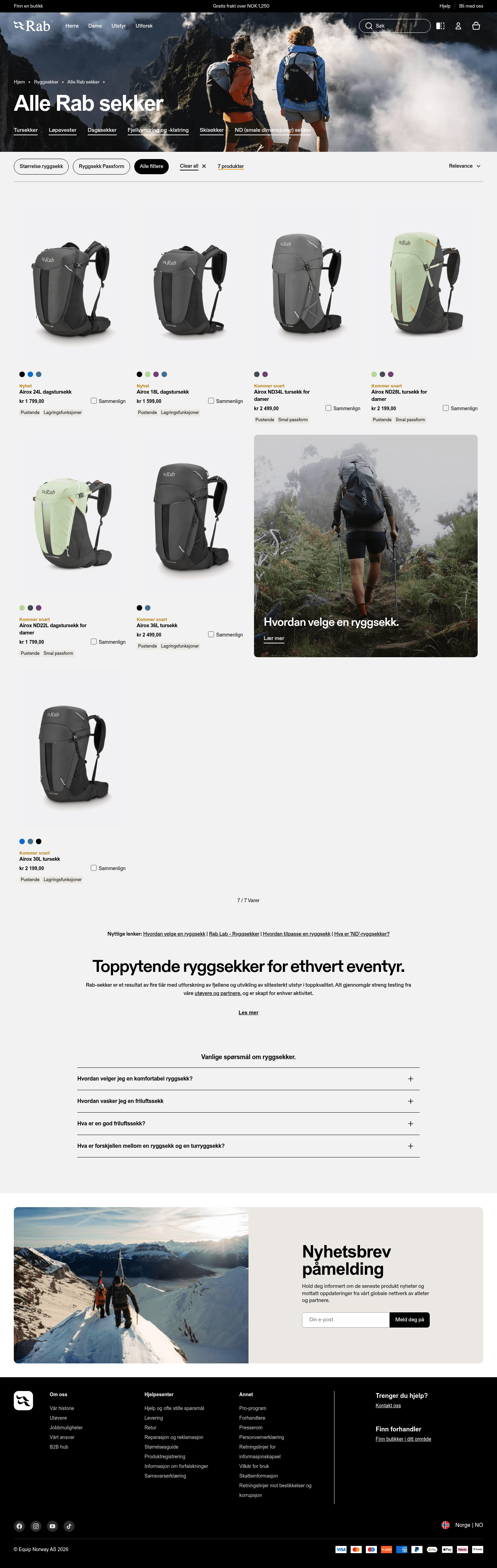 RAB landing page