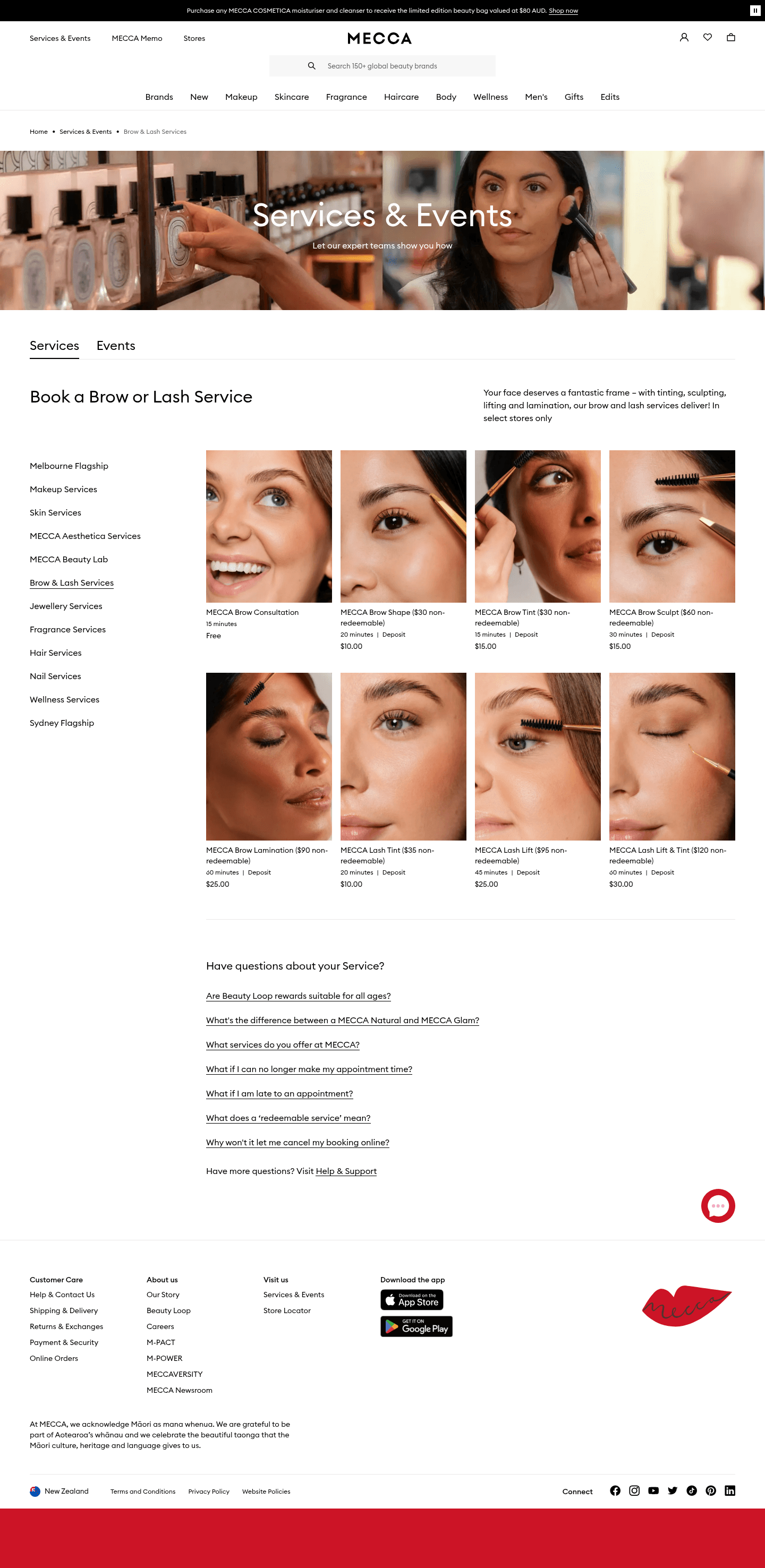 Mecca landing page