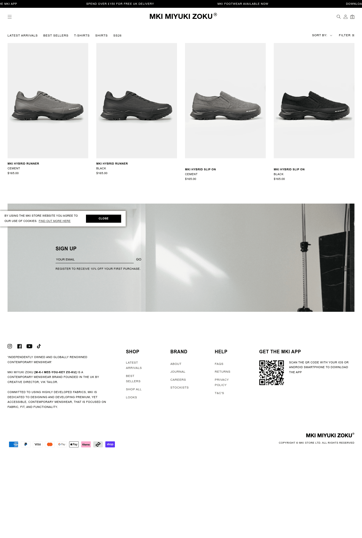 MKI MIYUKI ZOKU landing page