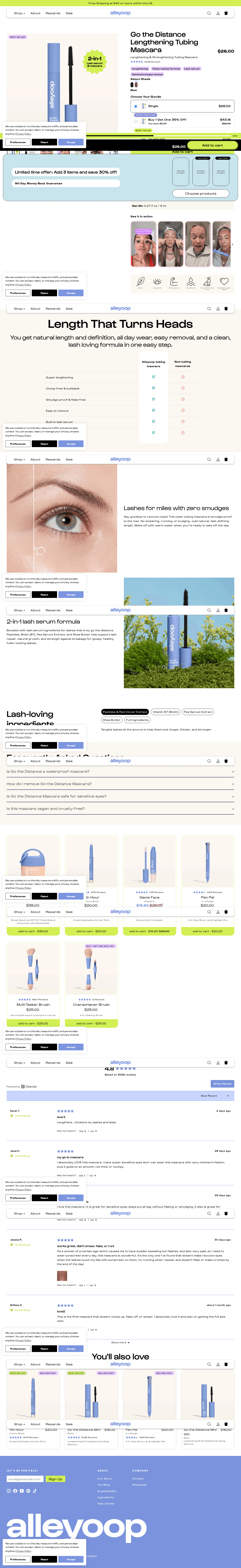 Alleyoop® landing page