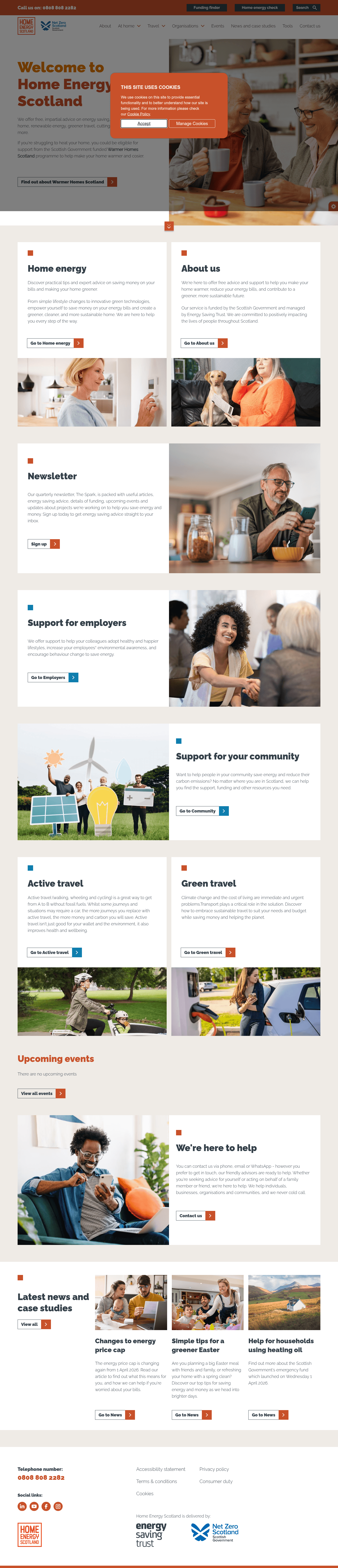 The Scottish Government landing page