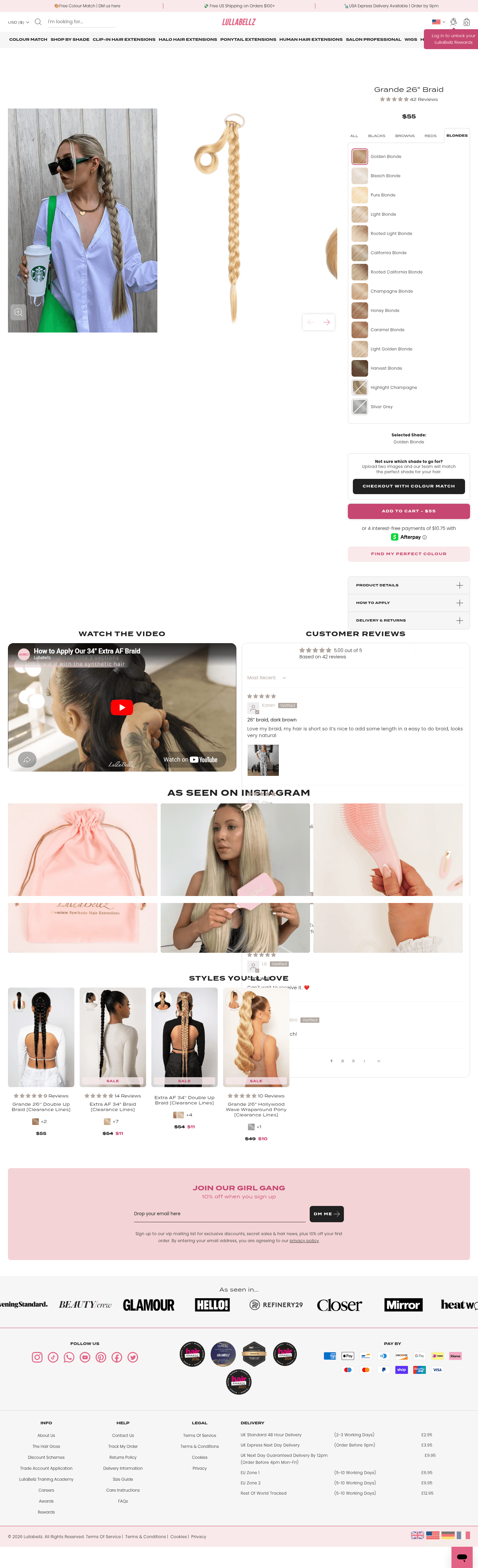 LullaBellz landing page