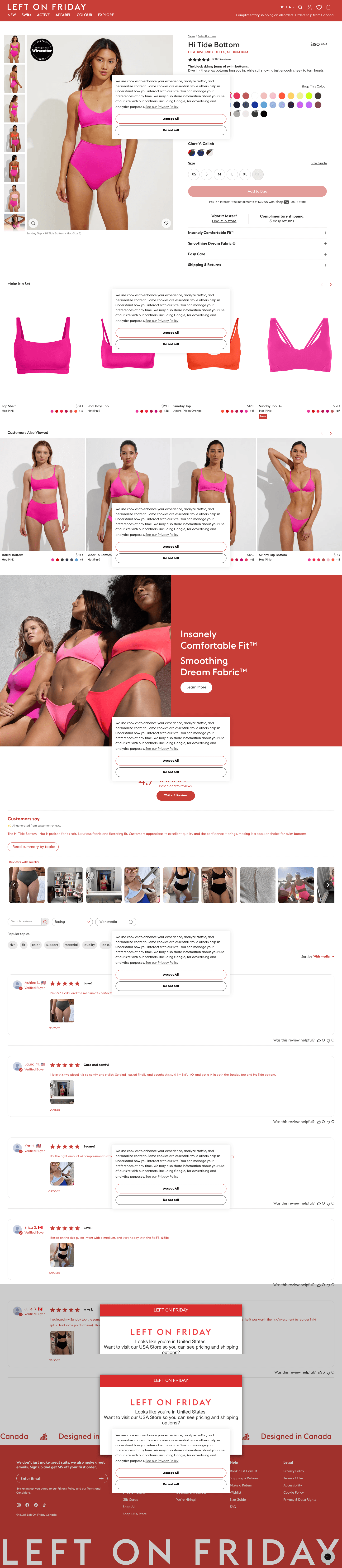 Left On Friday landing page