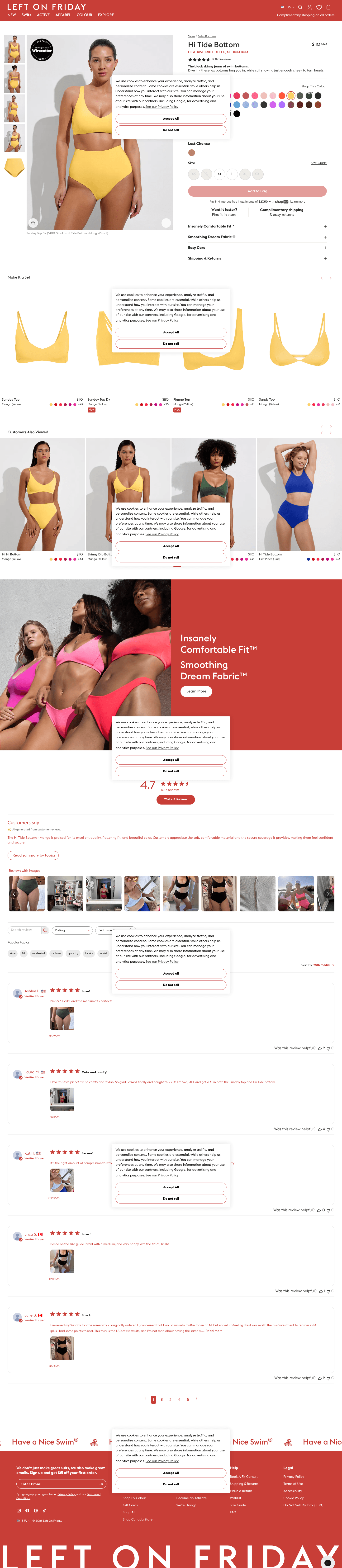 Left On Friday landing page