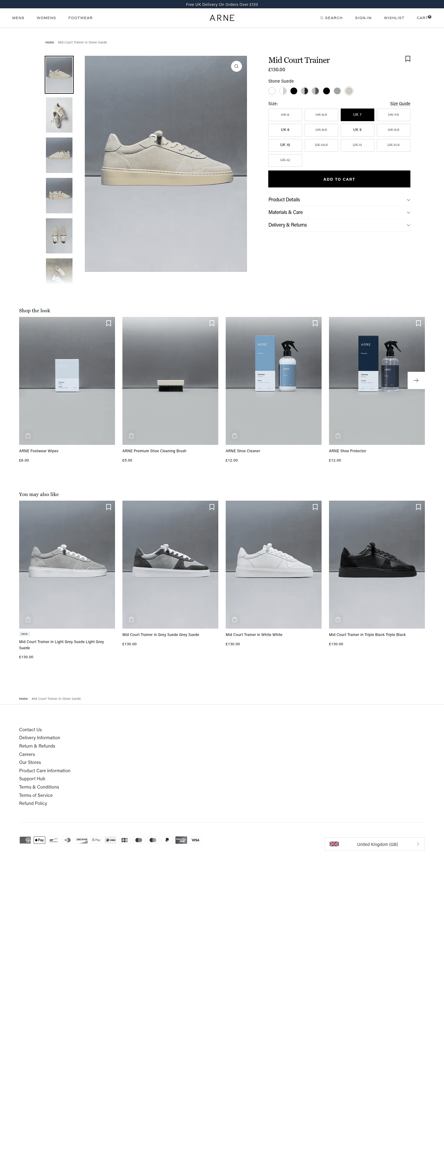 ARNE landing page