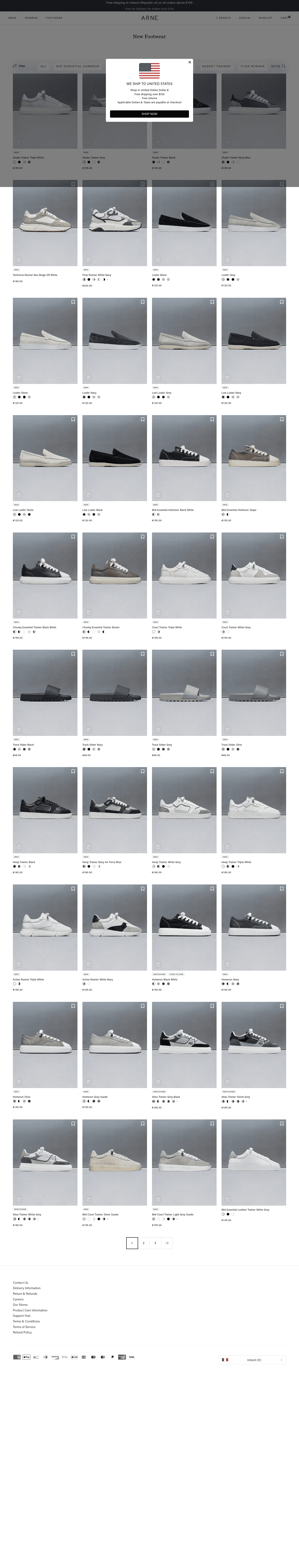 ARNE landing page