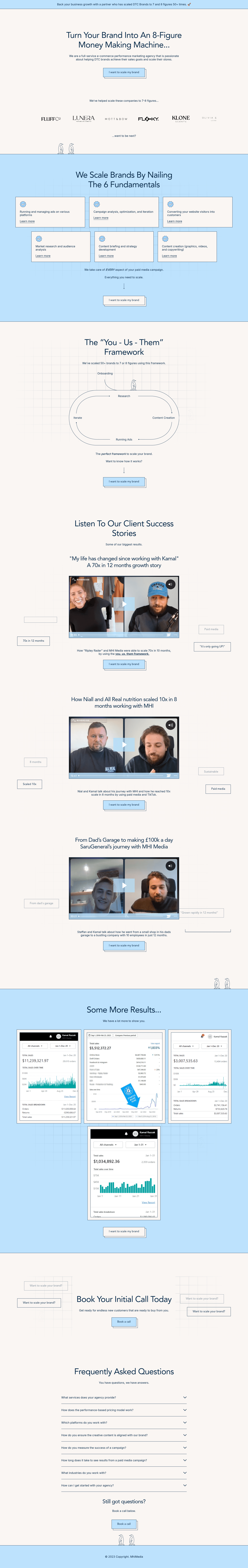 MHI Media landing page