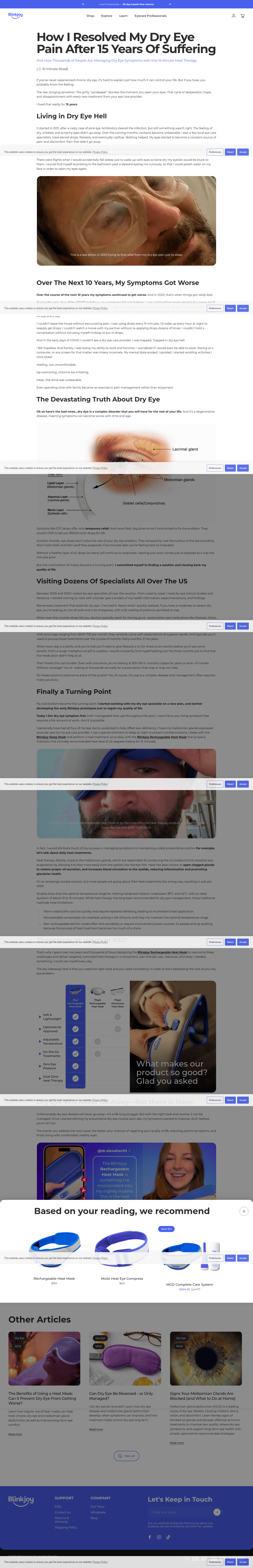 Blinkjoy landing page