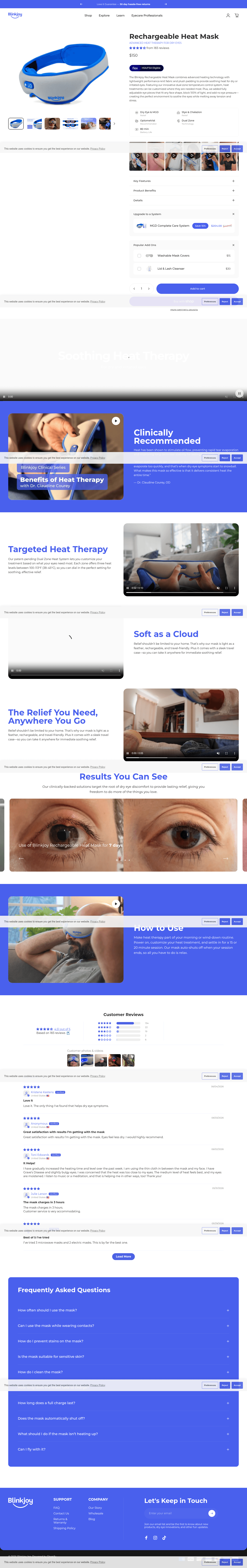 Blinkjoy landing page