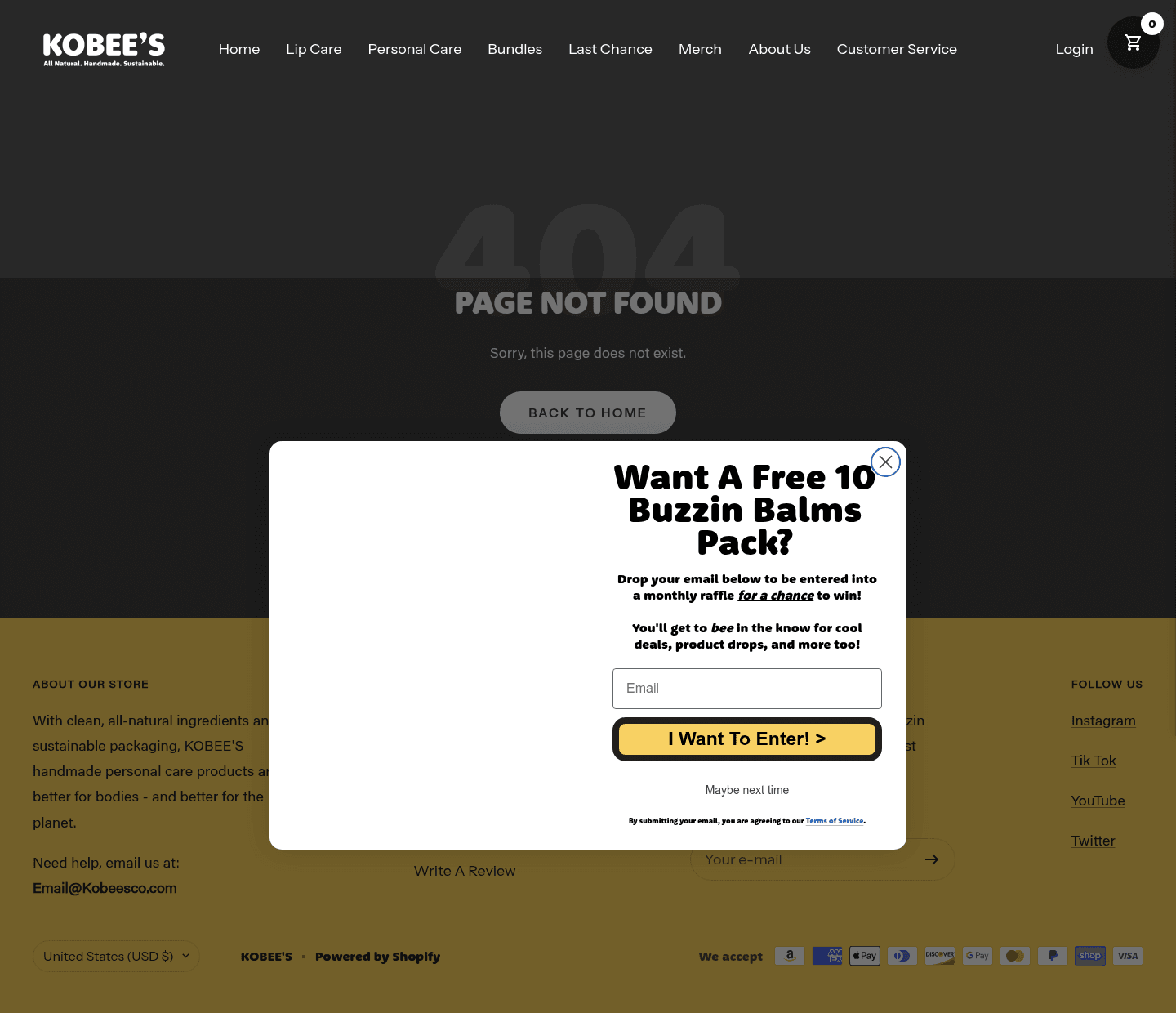 Kobeesco LLC landing page
