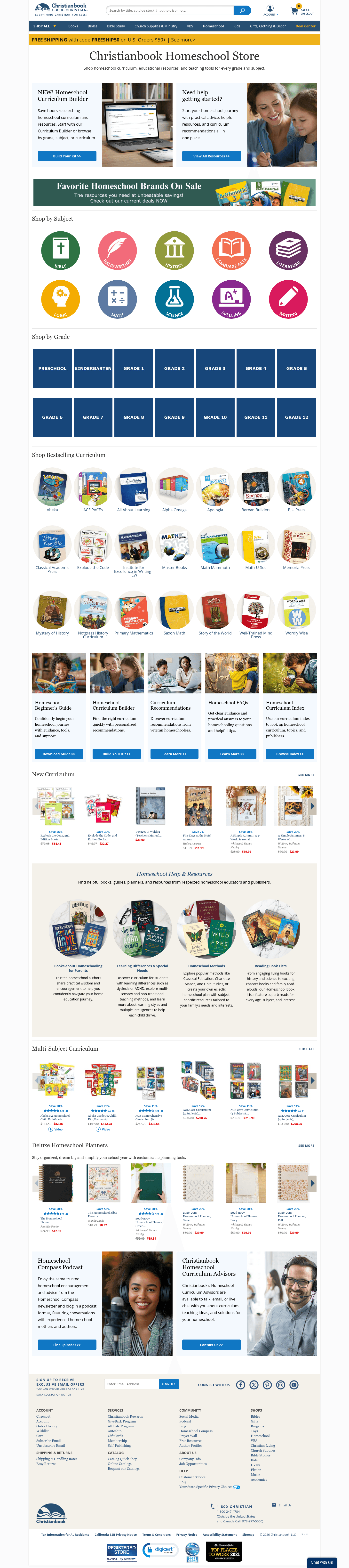 CHRISTIANBOOK LLC landing page