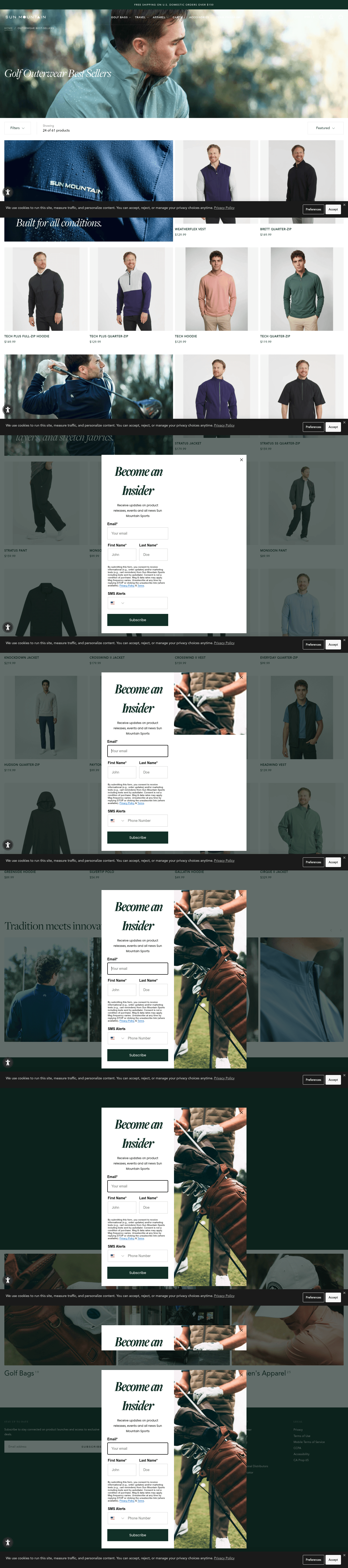 Sun Mountain Sports landing page