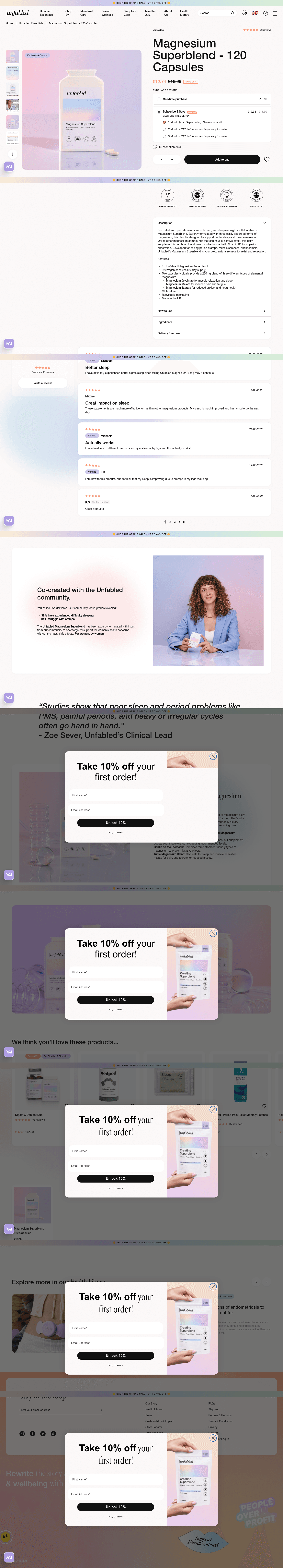 Unfabled landing page
