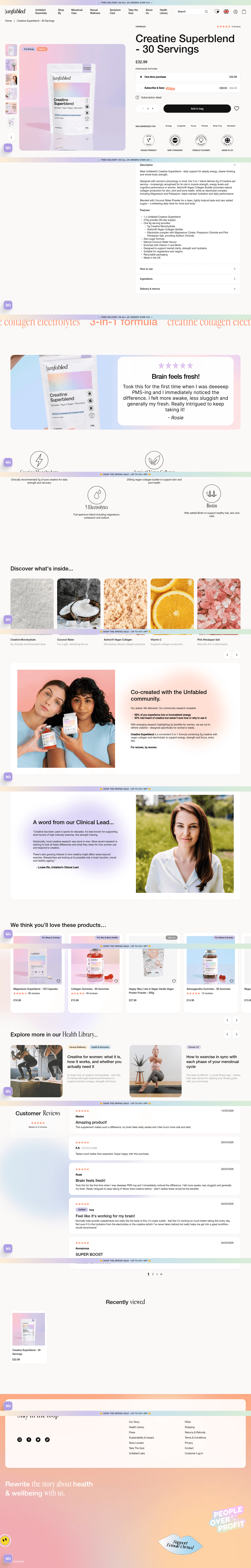Unfabled landing page