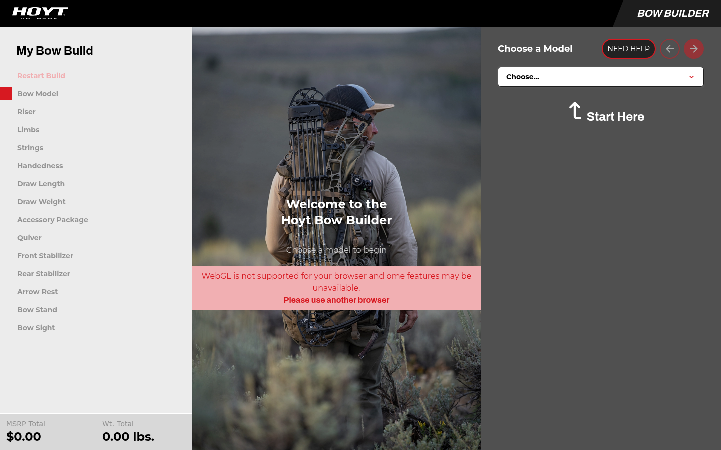 Hoyt Archery Inc landing page