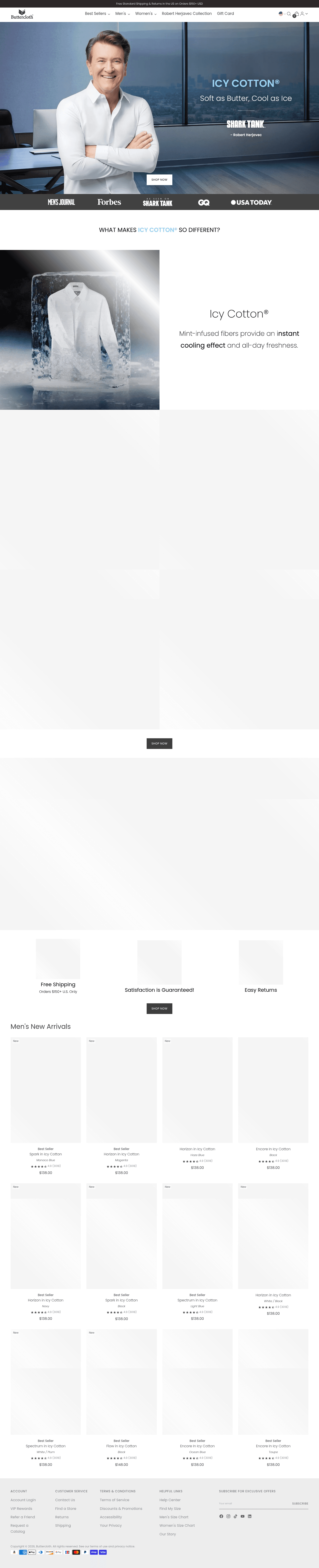 Buttercloth landing page