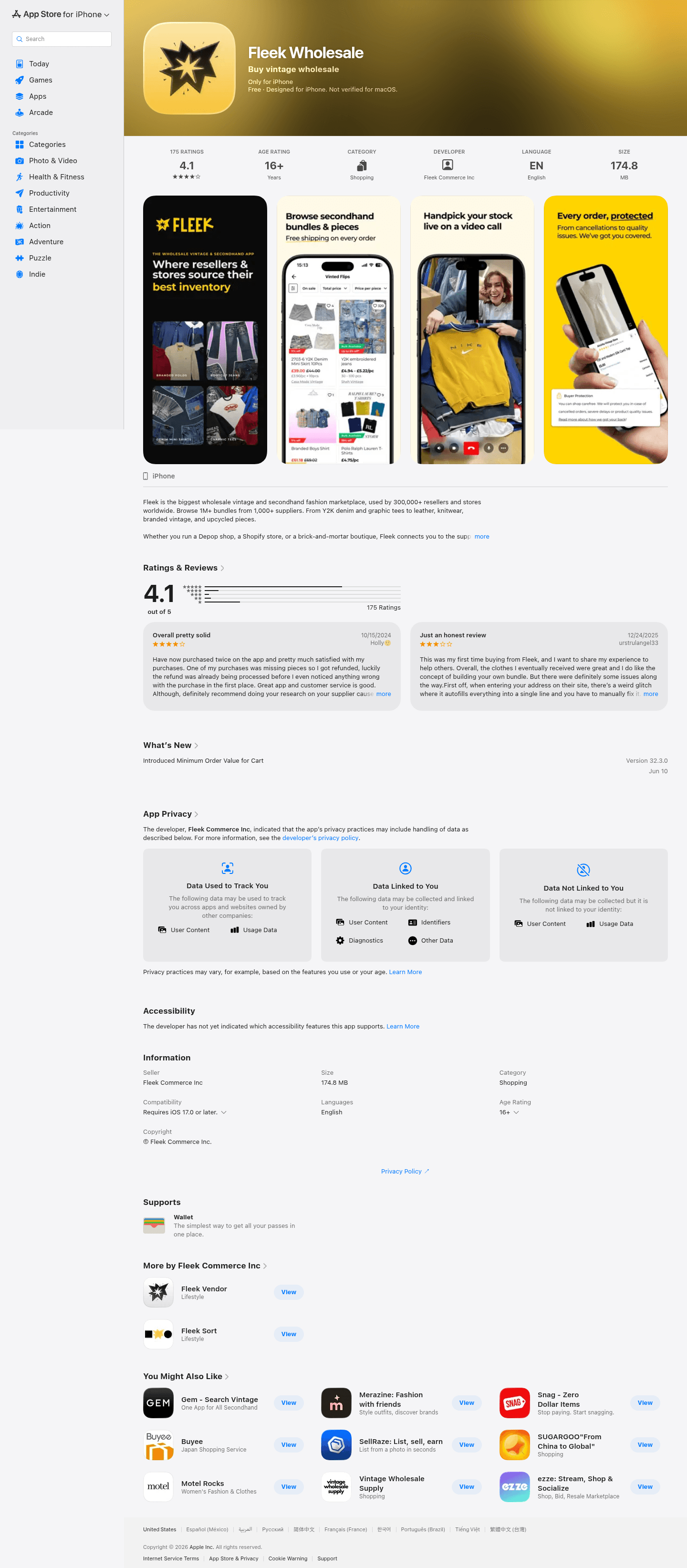 Fleek landing page