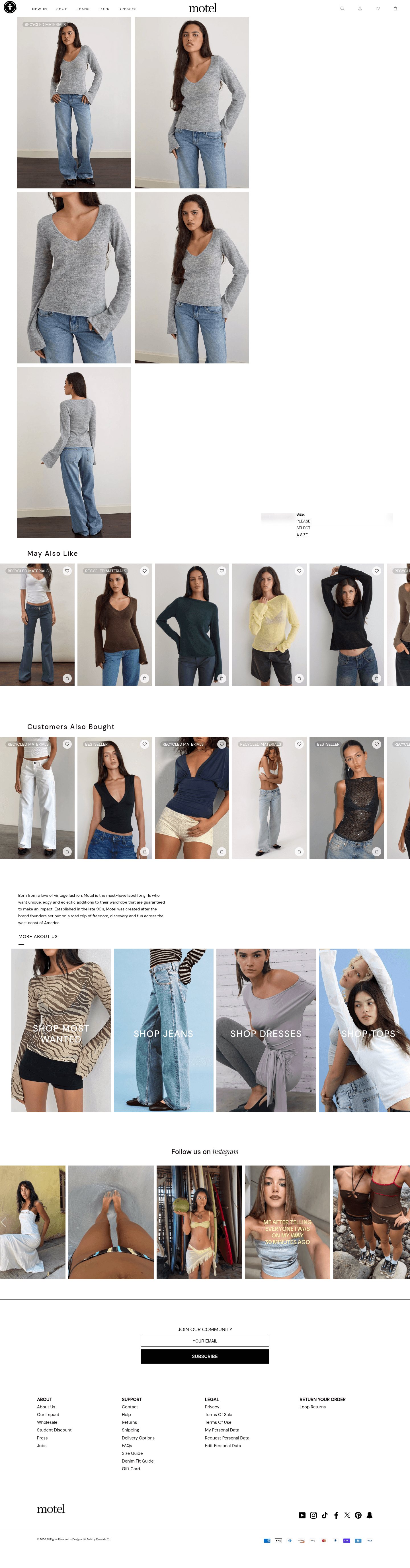 Motel Rocks landing page