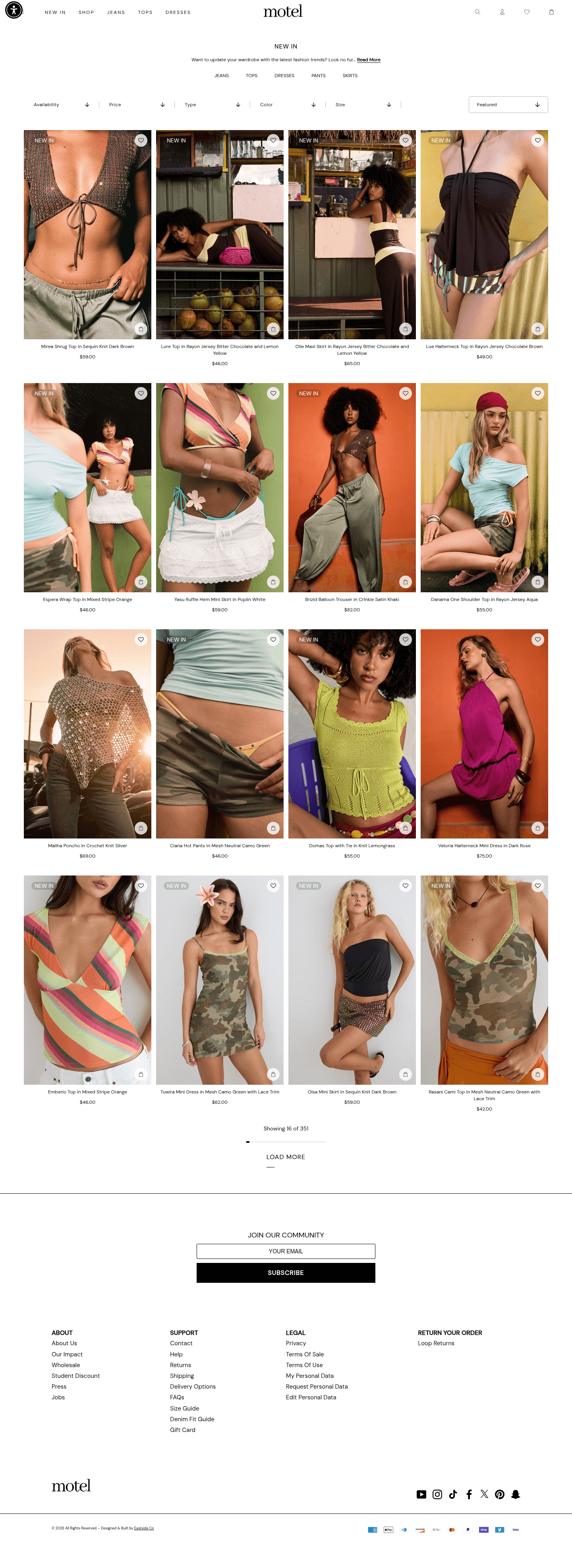Motel Rocks landing page