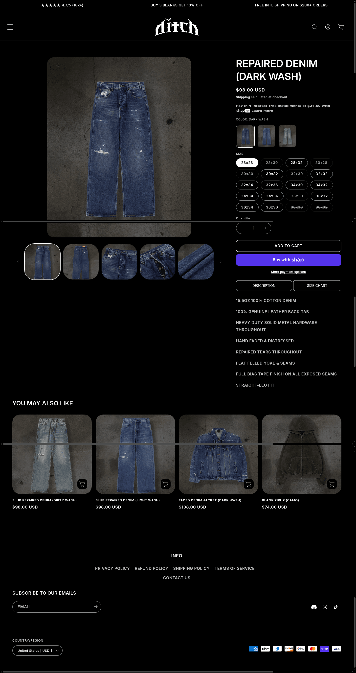 Ditch LA landing page