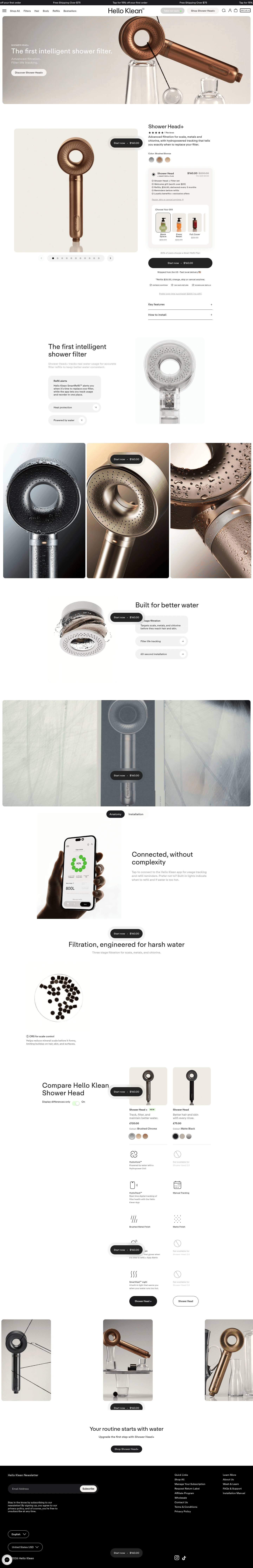 Hello Klean landing page