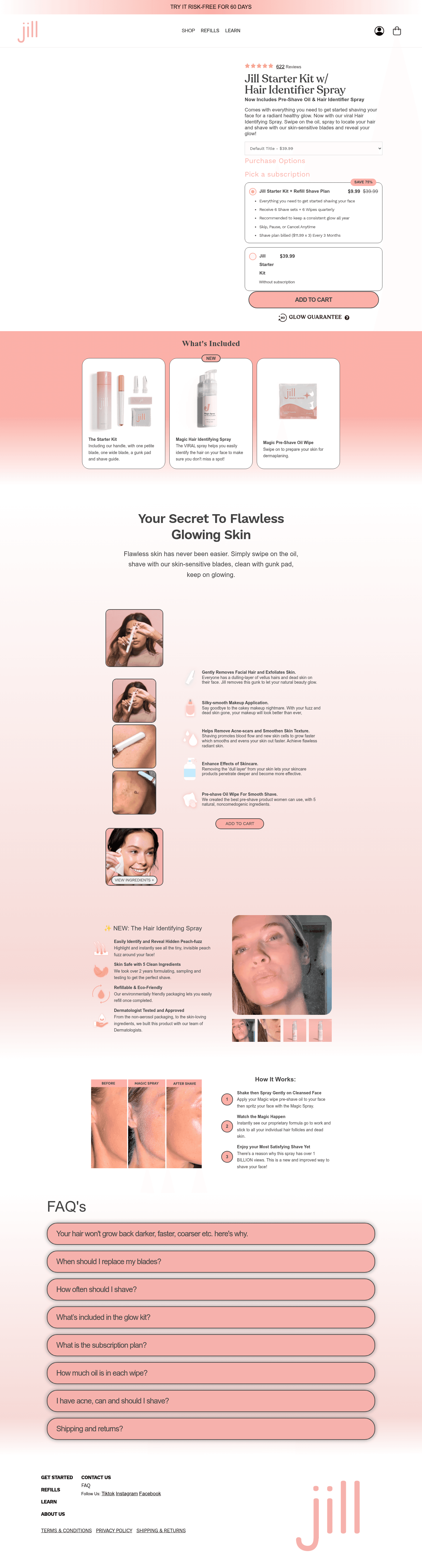 Jill Razor landing page