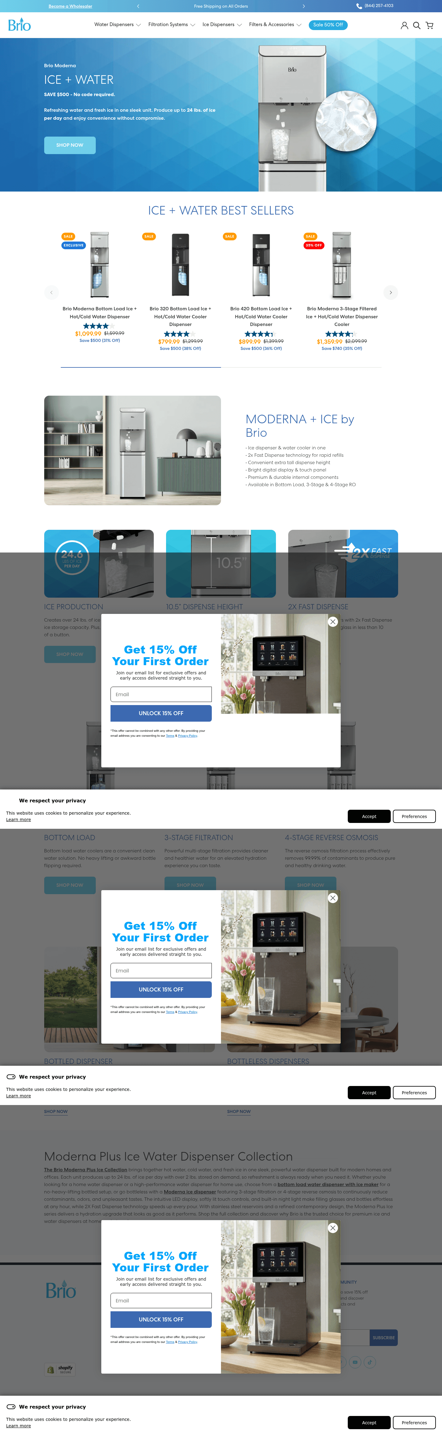 Brio Water Technology, Inc. landing page