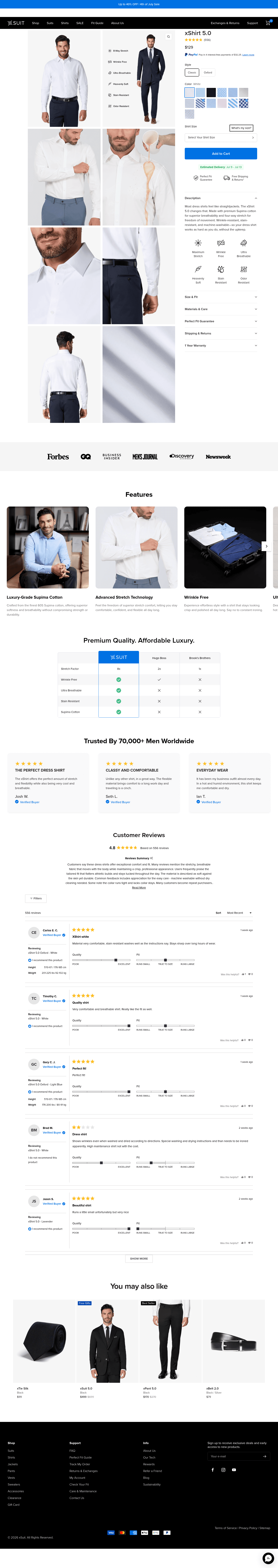 xSuit landing page