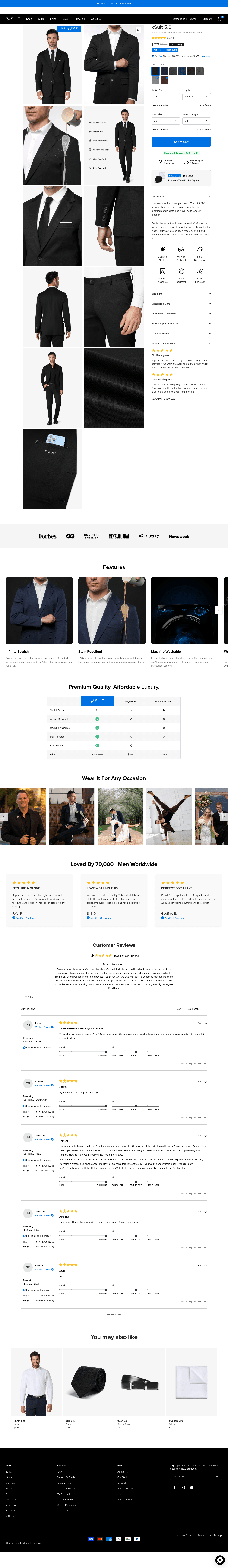 xSuit landing page