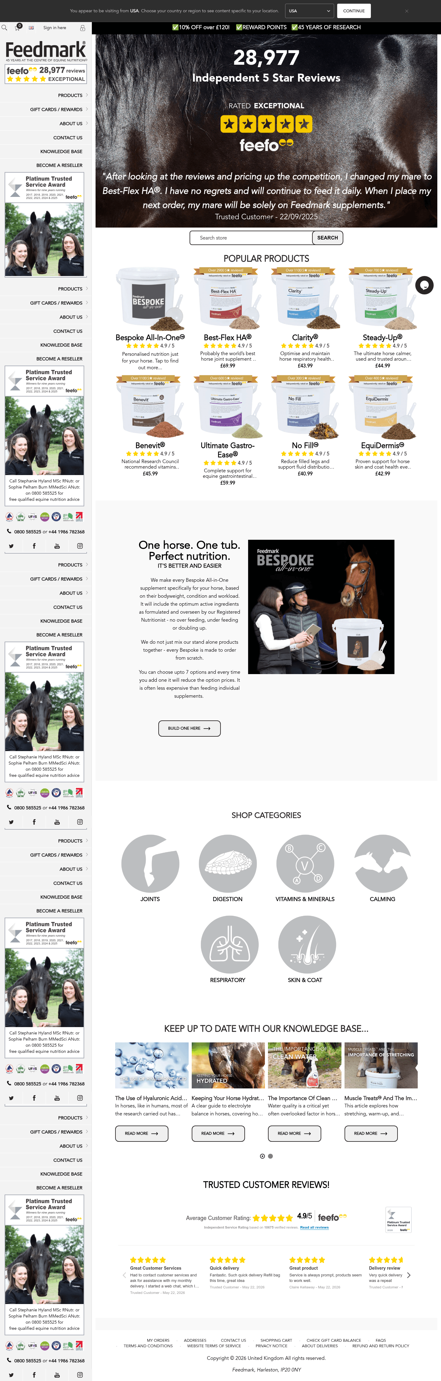 Feedmark landing page
