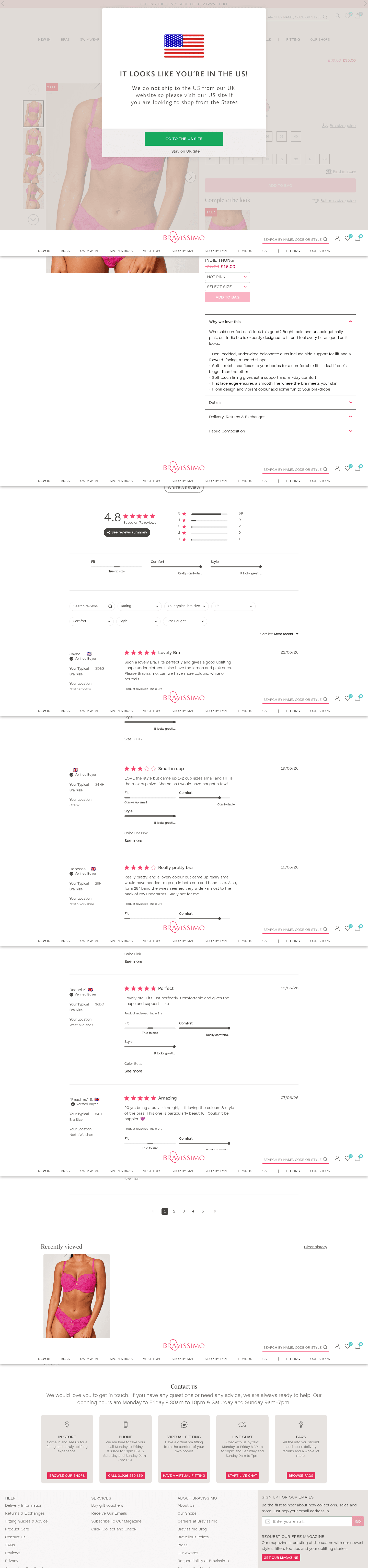 Bravissimo Ltd landing page