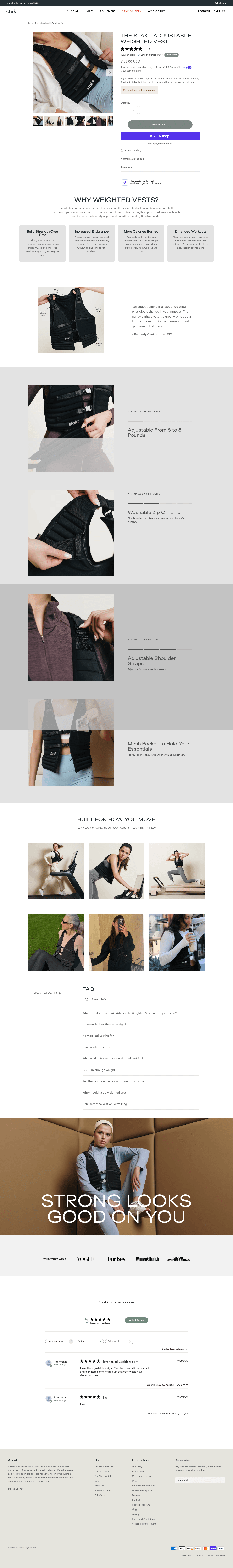Stakt landing page