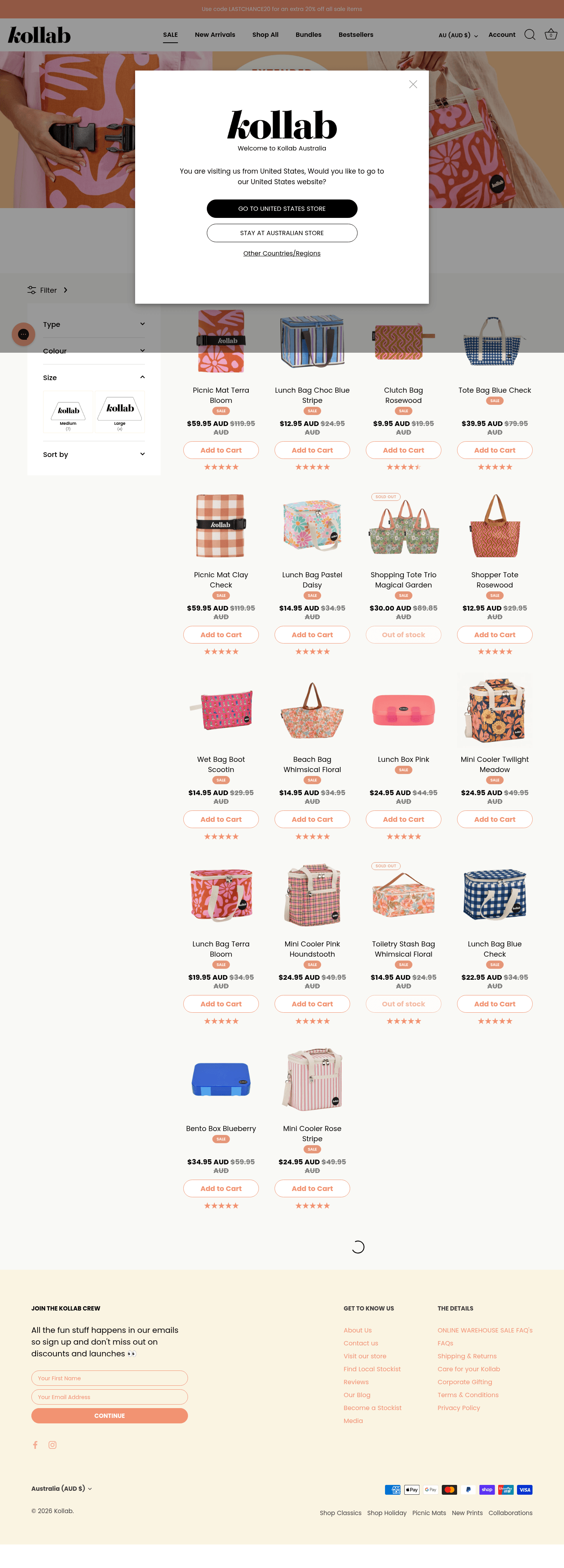 KOLLAB landing page